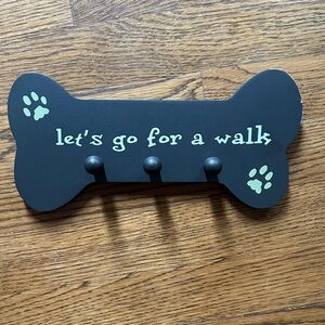 Dog Bone Shaped Leash Holder!
